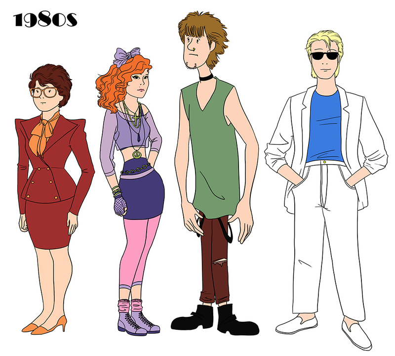 Illustration for article titled Here's How the Scooby Doo Crew Would've Dressed Through the 20th Century